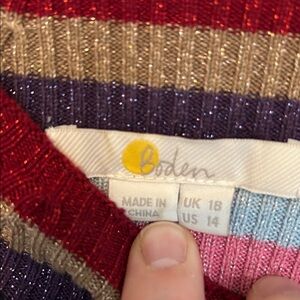 Boden Multicolor Striped Knit
